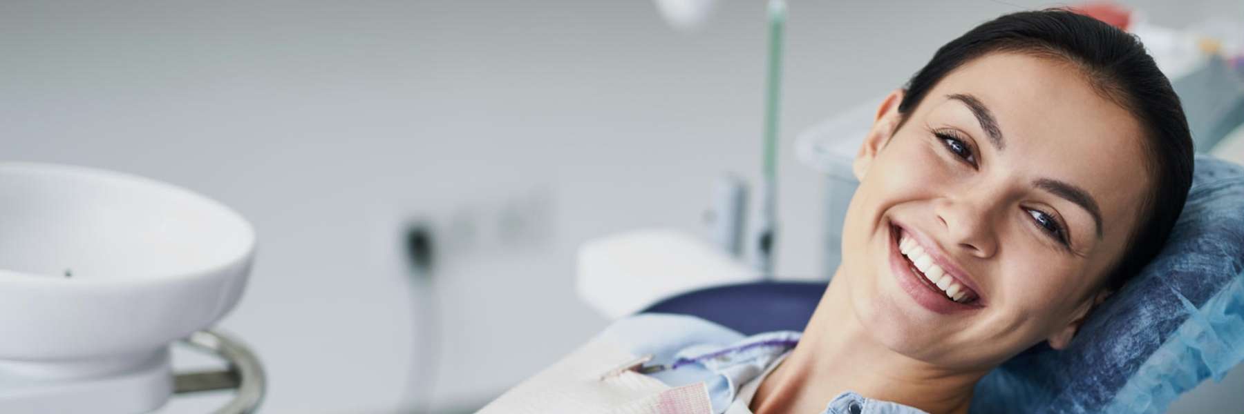 patient at Huntsville dentist for laser dentistry